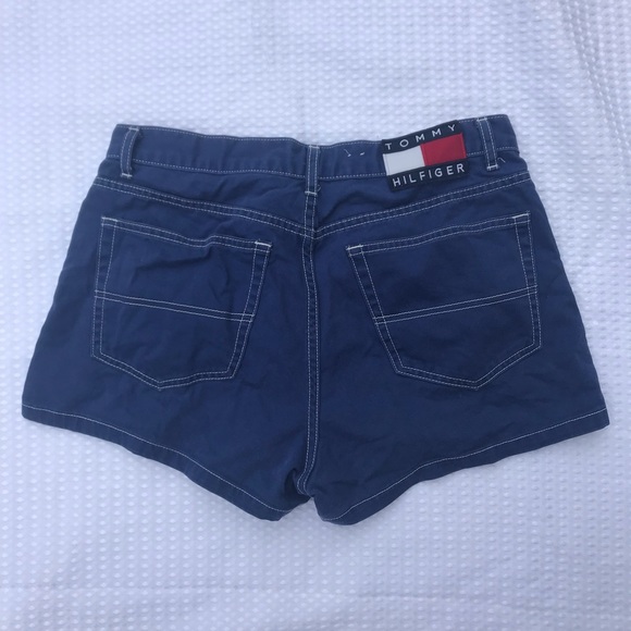 TOMMY HILFIGER Blue Vintage Shorts - Picture 4 of 7